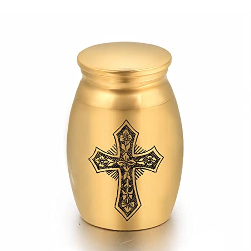 LZHLMCL Asche Box 25Mm Gold Mini Kleine Urnen Haustier Hund Katze Maus Einäscherung Menschliche Asche Urne Andenken Schatulle Columbarium Haustiere A von LZHLMCL