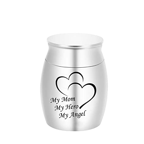 LZHLMCL Asche Box 40Mm Metall Feuerbestattung Schmuck Asche Kleines Andenken Memorial Papa Mama Haustier Urne Anhänger Menschliche Asche Urnen 14 von JSBVM