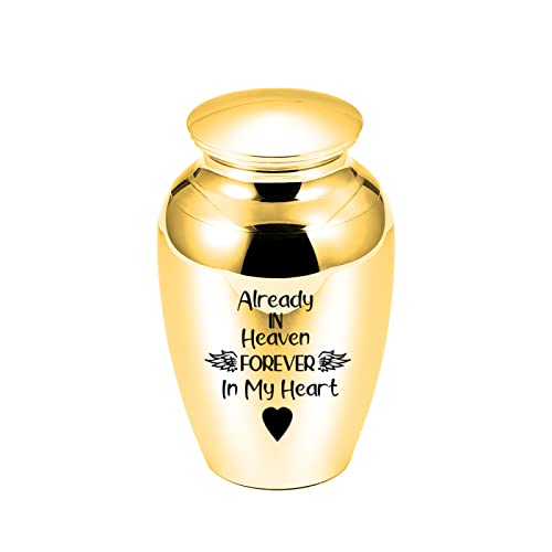 LZHLMCL Urne Hund Human Ashes for Pets Memorials Forever In My Heart Dog Cremation Urn Casket Funeral Pendant Gold 70 * 45Mm von LZHLMCL