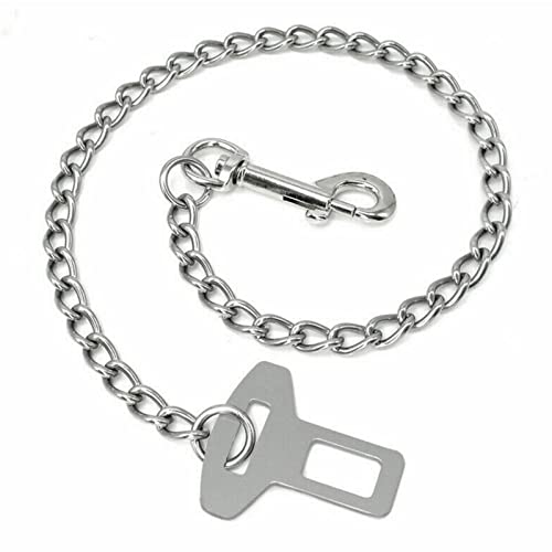 304 Edelstahlkette, Bissfester Anschnallgurt, Hund e Sicherheitsgurt, Hundegurt 60cm, für Hunde Katzen Haustier Auto Hundesicherheitsgurt Hundeleinen Sicherheitsgeschirre 304 Edelstahlkette, Bissfester Anschnallgurt, Hund e Sicherheitsgurt, Hundegurt 60cm, für Hunde Katzen Haustier Auto Hundesicherheitsgurt Hundeleinen Sicherheitsgeschirre von LZLUCKCOME