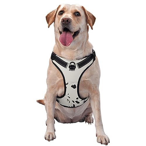 Hundegeschirr mit Leine, gepunktetes Cartoon-Hundegeschirr für große, mittelgroße und kleine Hunde Hundegeschirr mit Leine, gepunktetes Cartoon-Hundegeschirr für große, mittelgroße und kleine Hunde von LZNJZ