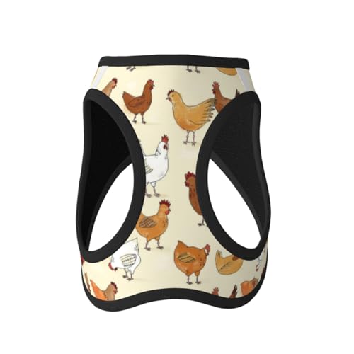Hundegeschirr für kleine Hunde mit Leine, braunes Huhn-Hundegeschirr Hundegeschirr für kleine Hunde mit Leine, braunes Huhn-Hundegeschirr von LZNJZ
