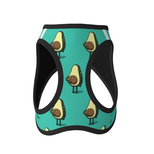Hundegeschirr für kleine Hunde mit Leine, lustiges Cartoon-Avocado-Hundegeschirr Hundegeschirr für kleine Hunde mit Leine, lustiges Cartoon-Avocado-Hundegeschirr von LZNJZ
