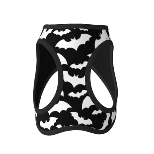 Kleines Hundegeschirr mit Leine, Cartoon-Design, einfaches Fledermaus-Hundegeschirr von LZNJZ