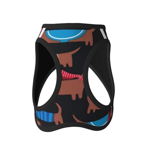 Leichtes Hundegeschirr für kleine Hunde, Cartoon-Motiv, buntes Dackel-Hundegeschirr Leichtes Hundegeschirr für kleine Hunde, Cartoon-Motiv, buntes Dackel-Hundegeschirr von LZNJZ
