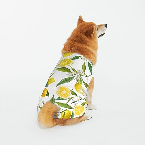 Weiche, atmungsaktive Baumwollkleidung für Hunde und Katzen, Blumenblätter, Zitronenblüten für Hunde und Katzen, Größe S, M, L von LZNJZ