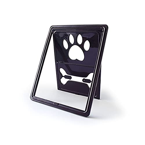 LZSSH Haustiergittertür, Magnetische Klappe Automatisch Abschließbare Haustiertür, für Mittelgroße Hunde Katzen, Einfache Montage(Color:C) von LZSSH
