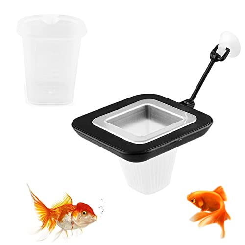 LZYKJGS Aquarium Fütterungsring, Fütterungsring mit Saugnapf, Quadratischer Schwimmender Futterring, Schwimmendes Fisch Futter Ring, Rote Würmer Fütterung Schüssel, für Goldfische, Buntbarsche, Guppys von LZYKJGS