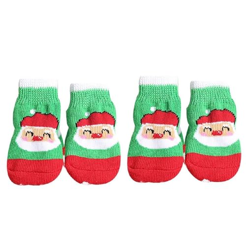 Hundesocken, Pfotenschutz, Weihnachtsstrumpf für Hunde und Katzen, weiche Hundesocken, Weihnachtsgröße, Boden für Hartholz-Dekorationen, Größe L/M/S, Katzengröße, mittelgroßer Schutz, Haustier mit Hundesocken, Pfotenschutz, Weihnachtsstrumpf für Hunde und Katzen, weiche Hundesocken, Weihnachtsgröße, Boden für Hartholz-Dekorationen, Größe L/M/S, Katzengröße, mittelgroßer Schutz, Haustier mit von LZYWOD