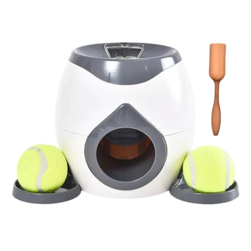 LZYWOD Automatisches Haustier-Futterspender für Hunde, interaktives Apportieren, Tennisball, fällt und rollt aus, Trainingslauncher Zubehör LZYWOD Automatisches Haustier-Futterspender für Hunde, interaktives Apportieren, Tennisball, fällt und rollt aus, Trainingslauncher Zubehör von LZYWOD