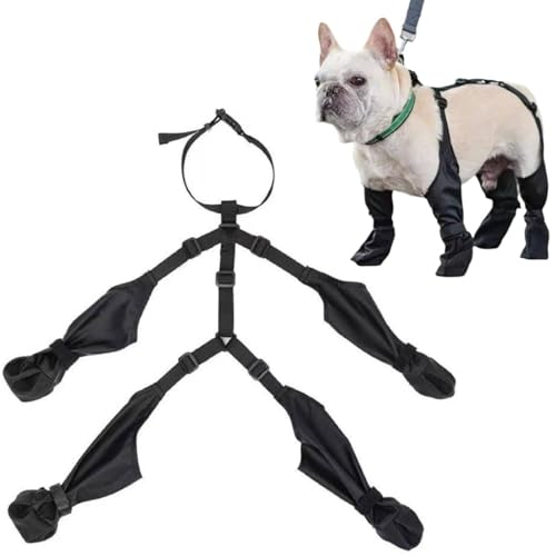 LZYWOD EWW Hundeschuhe Wasserdicht Atmungsaktiv Tragbare N und B9W1 Hundeschuhe für große und mittelgroße Hunde von LZYWOD