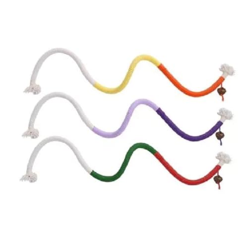 LZYWOD Kauspielzeug, Seil-Kauspielzeug, 70 cm, interaktives Katzenminze-Spielzeug zum Kauen für die Innenreinigung von Katzen, Kätzchen, T-Zähnen LZYWOD Kauspielzeug, Seil-Kauspielzeug, 70 cm, interaktives Katzenminze-Spielzeug zum Kauen für die Innenreinigung von Katzen, Kätzchen, T-Zähnen von LZYWOD