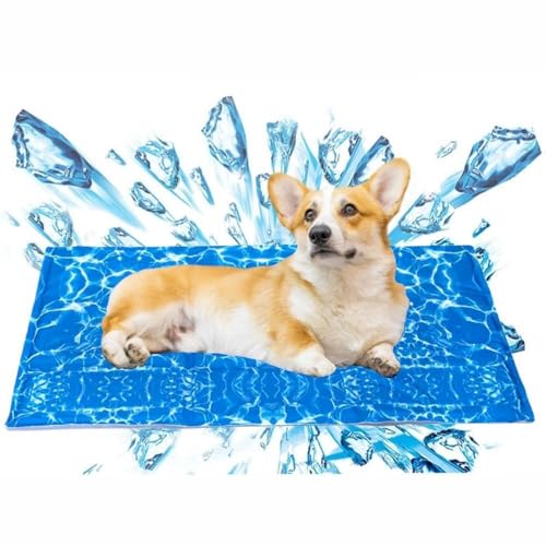 LZYWOD Kühlende Sommermatte für Haustiere – Wärmeentlastungs-Pad, Stressabbau, für Hunde/Katzen, kühlendes Outdoor-Bett & von LZYWOD