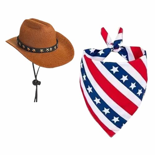 Party-Festliches Haustier-Dreieck-Handtuch, Cowboyhut-Set, weiße Gänsedekoration, Schal, Sabberhut, Hundehandtuch-Set, Outdoor, Kunststoff, Tag, Sommer, Unabhängigkeit, PC/Set, Outdoor, Rasen und Party-Festliches Haustier-Dreieck-Handtuch, Cowboyhut-Set, weiße Gänsedekoration, Schal, Sabberhut, Hundehandtuch-Set, Outdoor, Kunststoff, Tag, Sommer, Unabhängigkeit, PC/Set, Outdoor, Rasen und von LZYWOD