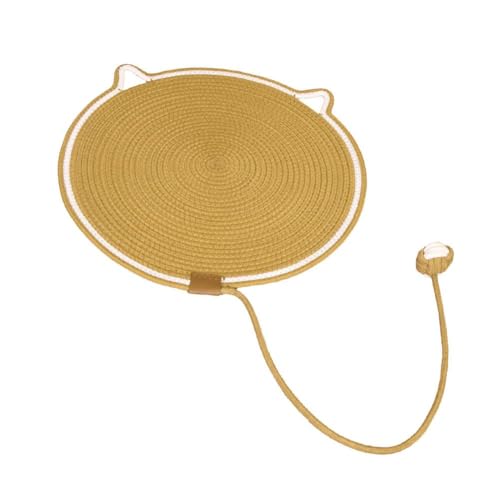 Runde Kratzmatte mit Ball Spielzeug Kratzbrett gewebte Krallenmatte Matte Rest Pad Schlafen G0E5 Schleifen Runde Kratzmatte mit Ball Spielzeug Kratzbrett gewebte Krallenmatte Matte Rest Pad Schlafen G0E5 Schleifen von LZYWOD