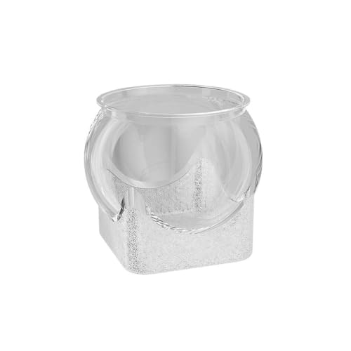 Rundes Fischglas, durchsichtig, kleine Desktop-Aquarien, Desktop-Aquarium, verschönert das dekorative Seherlebnis von LZYWOD