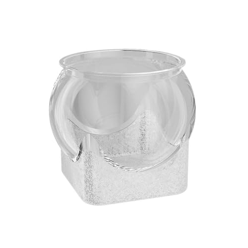 Rundes Fischglas, transparent, kleine Desktop-Aquarien, Desktop-Aquarium, dekoratives Seherlebnis von LZYWOD