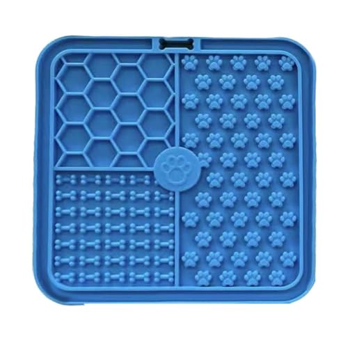 Silikon Leckmatte für Hunde & Katzen Slow Feeder & Design Premium Reli mit für Hundebecher Leckpad Angst Saugnapf von LZYWOD