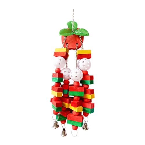 Vogelkau-Holz-Puzzle, Futtersuchspieß, kognitive Linderung mit Anreicherung, Bissblock-Puzzle, Q3h8, abnehmbar von LZYWOD