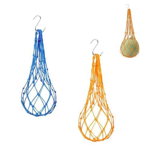 LZZEM 2 x Hühner-Gemüse-Futterspender zum Aufhängen, mit Haken, Hühner-Futterspender zum Aufhängen, für Geflügel, Hühner, Gans, Ente von LZZEM