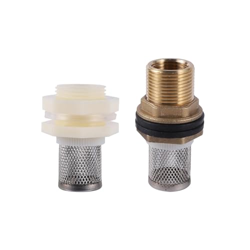 LZZYFPX 1/2 "3/4" Gartensediment Edelstahlgewebe Sieb Schlauchsieb Wasserpumpe Aquarium Anschluss(9296) von LZZYFPX