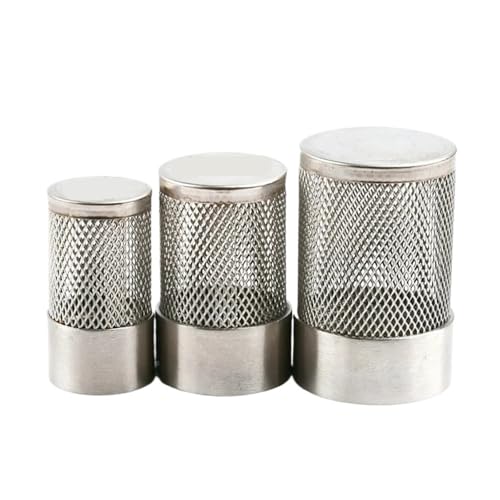 LZZYFPX 1/2~4 Zoll Edelstahl-Innengewindefilter Landwirtschaftliche Bewässerung Wasserpumpe Schlauch Maschenfilter Aquarium Tank Wasserreinigungsfilter(1.2 Inch Short) von LZZYFPX