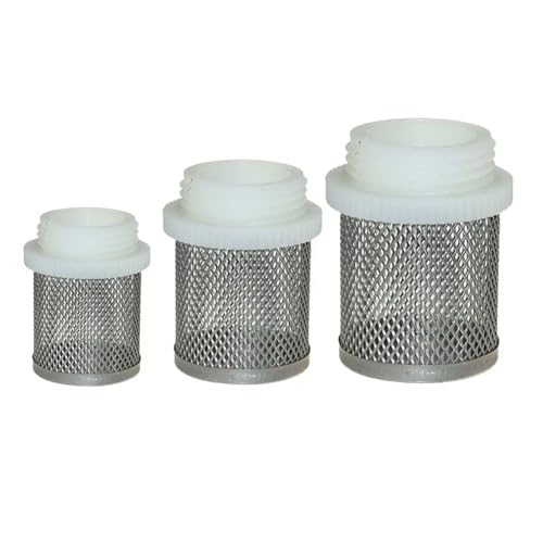 LZZYFPX 1 Stück Wasserreinigungsschlauch Filterverbindung Percolator 304 Edelstahl Maschensieb 1/2" 3/4" 1" Wasserpumpenanschluss Netzfilter(1.2 inch) von LZZYFPX
