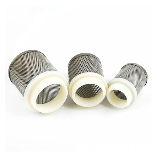 LZZYFPX 3/5 Stück Edelstahl-Außengewinde-Filterbecher Wasserpumpenschlauch-Netzfilter Gartenbewässerungsarmaturen Aquarium-Fischtankfilter(1.5 Inch,5 Pieces) von LZZYFPX