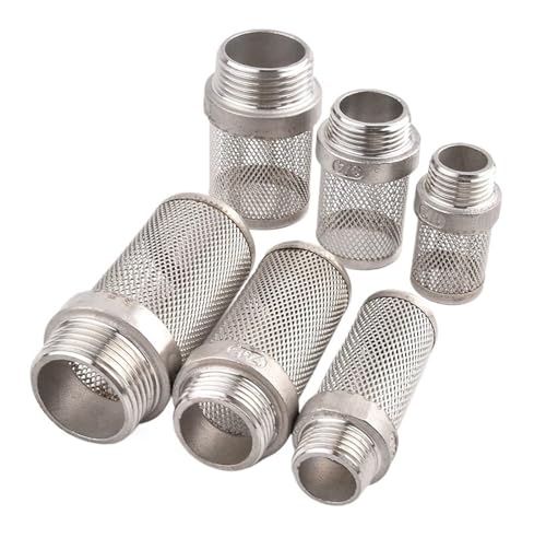 LZZYFPX 304 Edelstahl-Netzfilter Aquarium-Filtersieb Gartenbewässerungsschlauchfilter Wasserreinigungsnetz Metallfilter(1.2 Inch Short) von LZZYFPX