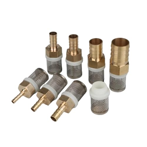 LZZYFPX 6/25mm Edelstahl Mesh Filter Garten Bewässerung Pumpe Schutz Schlauch Wasser Reinigung Filter Messing Fitting(One Filter,5 Pieces) von LZZYFPX