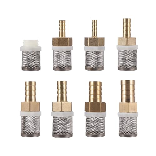 LZZYFPX 6-19 mm Edelstahl-Netzfilter, Schutz for Gartenbewässerungspumpen, Schlauchfilter, Wasserreinigungsnetz, Messingfilter(Type 1) von LZZYFPX