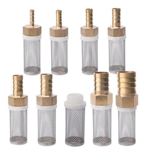 LZZYFPX 6-19 mm verlängerter Edelstahl-Netzfilter Gartenbewässerungspumpe Schutzschlauchfilter Wasserreinigungsnetz Messingfilter(6mm) von LZZYFPX