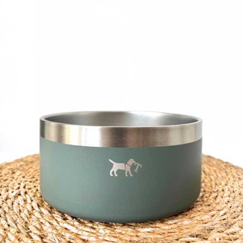 Futternapf aus Edelstahl für Hunde, rutschfest, robust und leicht zu reinigen, hygienisch und sicher, La Casa de Turrón (Aquamaringrün) von La Casa de Turrón