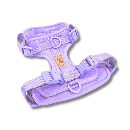 Hundegeschirr gegen Ziehen, verstellbar und bequem, kleine, mittlere und große Rassen, sicher und ohne Ziehen, La Casa de Turrón (Lavender, M) von La Casa de Turrón