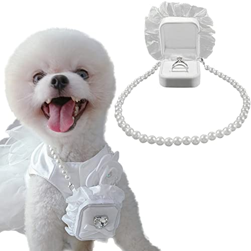 La La Pet Abnehmbares Hochzeitshalsband für Haustiere mit Ringbox für Antrag und Verlobung La La Pet Abnehmbares Hochzeitshalsband für Haustiere mit Ringbox für Antrag und Verlobung von La La Pet
