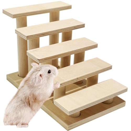 La La Pet Hamster-Kletterleiter, Holzleiter, Brücke, Training, Spielzeug, Käfigdekoration für Mäuse, Rennmäuse, Meerschweinchen und kleine Nager La La Pet Hamster-Kletterleiter, Holzleiter, Brücke, Training, Spielzeug, Käfigdekoration für Mäuse, Rennmäuse, Meerschweinchen und kleine Nager von La La Pet