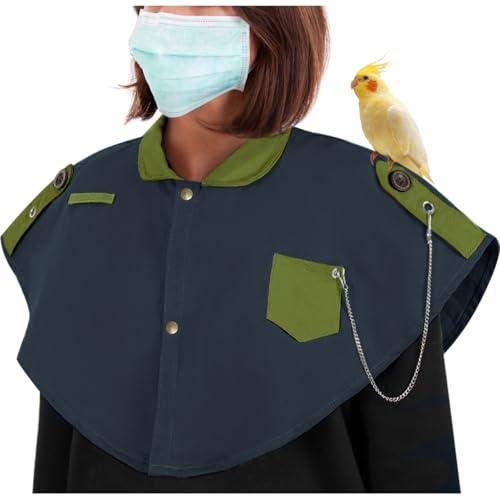 La La Pet Kratzfester Schulterschutz für Papageien, Haustier, Vogel-Training, Schulterumhang, Papageien, Kotschal, Windel, Fluganzüge und Zubehör für Aras, Kakadus, Sittiche, Nymphensittiche, Grau La La Pet Kratzfester Schulterschutz für Papageien, Haustier, Vogel-Training, Schulterumhang, Papageien, Kotschal, Windel, Fluganzüge und Zubehör für Aras, Kakadus, Sittiche, Nymphensittiche, Grau von La La Pet