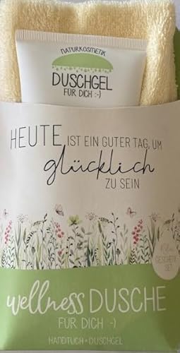 LaVida Relax-Geschenk-Set, Wellness Dusche Wiese - Set aus Einer Tube Duschgel und einem Handtuch 100% Baumwolle LaVida Relax-Geschenk-Set, Wellness Dusche Wiese - Set aus Einer Tube Duschgel und einem Handtuch 100% Baumwolle von La Vida