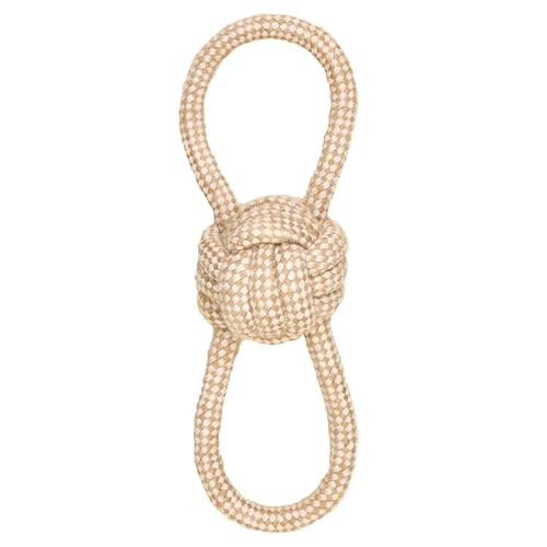 La Cordeline Hundespielzeug, Seil aus Baumwolle, Hanf, natürlich, zum Machen, interaktives Spielzeug für Hunde und Welpen – Ball mit 2 Griffen, 28 cm, Beige La Cordeline Hundespielzeug, Seil aus Baumwolle, Hanf, natürlich, zum Machen, interaktives Spielzeug für Hunde und Welpen – Ball mit 2 Griffen, 28 cm, Beige von La cordeline