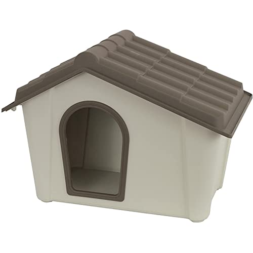 La zappa Hundehütte aus Kunstharz mit aufklappbarem Dach für den Außenbereich (Small) von La zappa