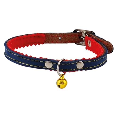 La zappa Katzenhalsband aus Leder gefüttert mit Glöckchen 30 cm von La zappa