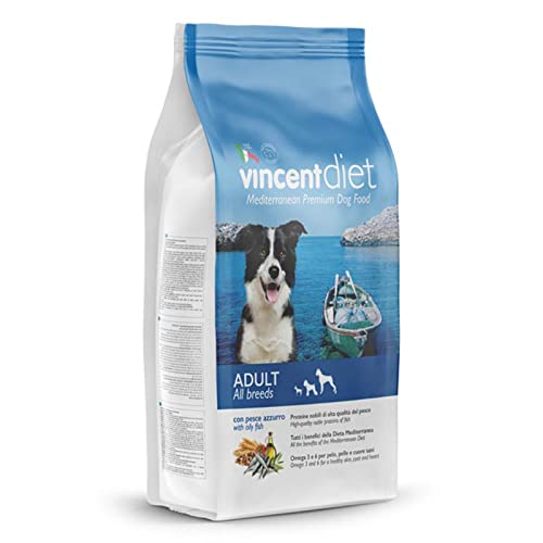 La zappa Vincent Diet Trockenfutter für Hunde mit blauem Fisch, Getreide und Hülsenfrüchten (15 kg) von La zappa