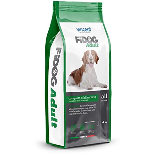 La zappa Vincent Fidog Adult Trockenfutter für aktive Hunde mit Fleisch, Gemüse und Cerealien (20 kg) von La zappa
