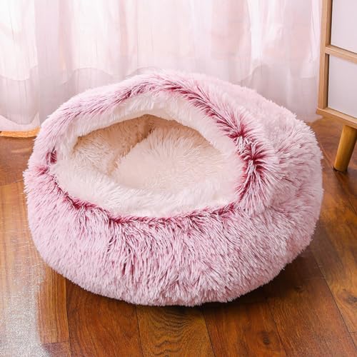 Haustierhütte Winter Warm mit Abdeckung, Haustiermatte Kickproof, in sich geschlossene Steppdecke, Hundehütte, halbgeschlossene, weiche und halbverpackte Katzenhütte Haustierhütte Winter Warm mit Abdeckung, Haustiermatte Kickproof, in sich geschlossene Steppdecke, Hundehütte, halbgeschlossene, weiche und halbverpackte Katzenhütte von LaLiz