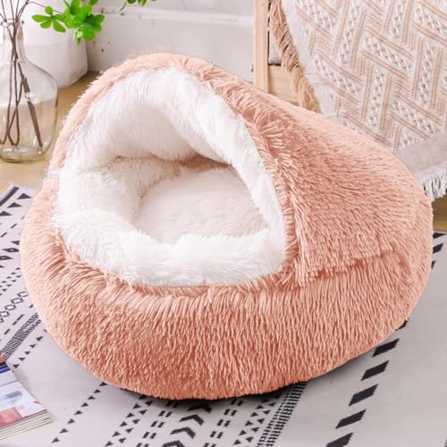 Haustierhütte Winter Warm mit Abdeckung, Haustiermatte Kickproof, in sich geschlossene Steppdecke, Hundehütte, halbgeschlossene, weiche und halbverpackte Katzenhütte Haustierhütte Winter Warm mit Abdeckung, Haustiermatte Kickproof, in sich geschlossene Steppdecke, Hundehütte, halbgeschlossene, weiche und halbverpackte Katzenhütte von LaLiz