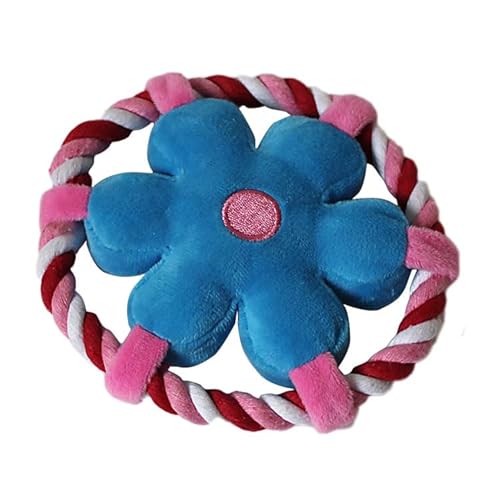 LaLiz Baumwollseil, Frisbee, Haustierspielzeug, dreifarbig, Herbstblumen, Hundetraining, Werfen, Spielen mit Geräuschen LaLiz Baumwollseil, Frisbee, Haustierspielzeug, dreifarbig, Herbstblumen, Hundetraining, Werfen, Spielen mit Geräuschen von LaLiz