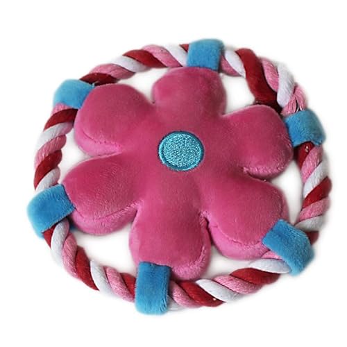 LaLiz Baumwollseil, Frisbee, Haustierspielzeug, dreifarbig, Herbstblumen, Hundetraining, Werfen, Spielen mit Geräuschen LaLiz Baumwollseil, Frisbee, Haustierspielzeug, dreifarbig, Herbstblumen, Hundetraining, Werfen, Spielen mit Geräuschen von LaLiz