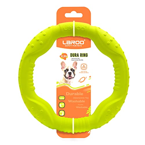 LaRoo Hund Frisbee Hundefitness Ring,Unzerstörbare Float Hunde Disc Flugscheibe Spielzeug,Sommer Pet Training für Mittel Große und kleine Hunde von LaRoo