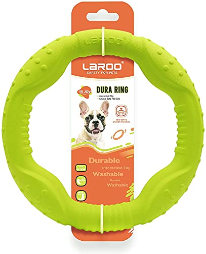 LaRoo Hundespielzeug für aggressive Kauer, schwimmfähige Hunde-Fliegende Scheibe, 3 Größen Hundespielzeug, interaktives Hundespielzeug, Hundespielzeug, Hundespielzeug, Tauziehen des Krieges, lustiges von LaRoo