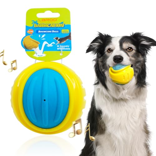 LaRoo Interaktives Hundespielzeug mit Sound, strapazierfähiges TPR-Material, super federnd, schwimmt im Wasser, perfekter interaktiver Hundeball, Kauspielzeug für mittelgroße und große Hunde, 7,6 cm LaRoo Interaktives Hundespielzeug mit Sound, strapazierfähiges TPR-Material, super federnd, schwimmt im Wasser, perfekter interaktiver Hundeball, Kauspielzeug für mittelgroße und große Hunde, 7,6 cm von LaRoo